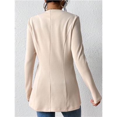 SHEIN Privé Blazer mit Einfarbig einem Knopf,