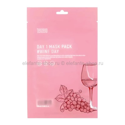 Маски для лица с винным экстрактом Tenzero Day1 Mask Pack #Wine Day 10х25ml (125)