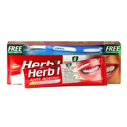 Зубная паста Dabur Herb`l - Anti ageing (Против старения зубов) 150гр с щеткой