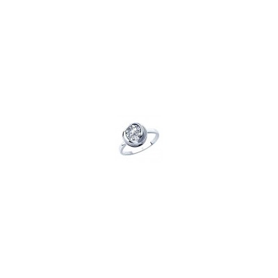 Кольцо из серебра с фианитом, 94012821