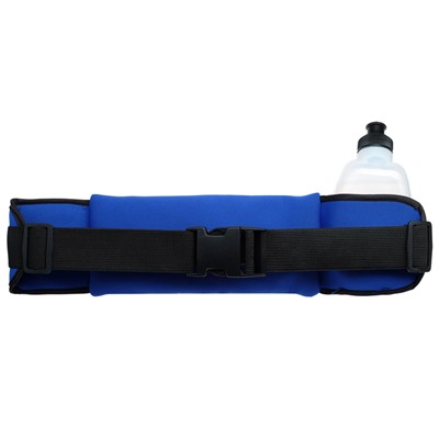 Сумка спортивная на пояс ONLITOP, с бутылкой, 45х9 см, цвет синий