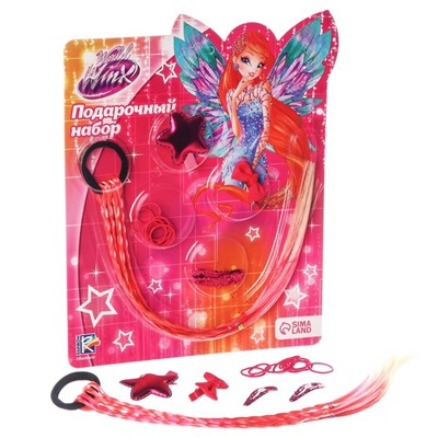 Подарочный набор аксессуаров для волос, розовый "Блум", WINX