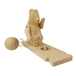 Богородская игрушка "Медведь рыболов" арт.8358 (РНИ)