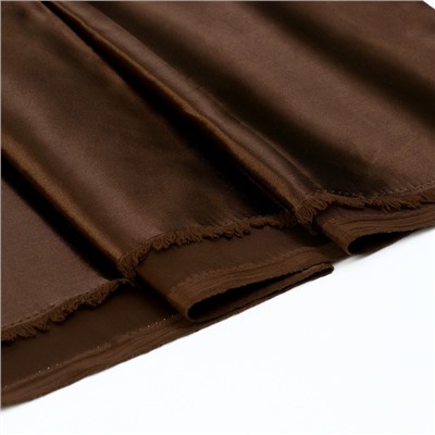 Лоскут сатина, цвет коричневый, 100 × 150см, 100% п/э