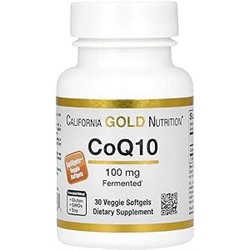 CoQ10 100 mg, Coenzyme Q10 Ubiquinone USP, Supports Mitochondrial Function*, 30 Veggie Softgels