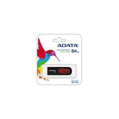 64Gb ADATA C008 черно-красный (AC008-64G-RKD)