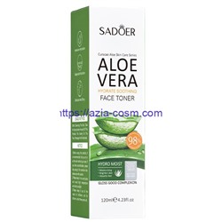 Успокаивающий увлажняющий тонер Sadoer с экстрактом Алоэ Вера(96420)
