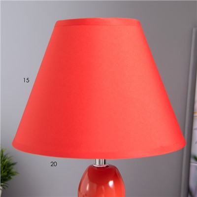 Настольная лампа 16877/1RD+WT E14 40Вт красно-белый 21х21х30 см RISALUX