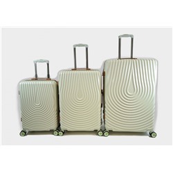 Набор из 3 чемоданов арт.77062-1 с расширением Молочный