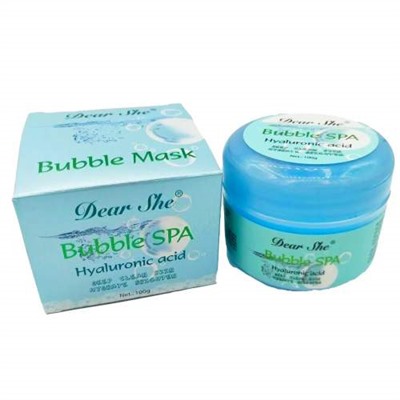 Пузырьковая маска для лица Dear She Bubble Spa Hyaluronic Acid 100гр оптом