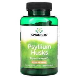 Swanson Псиллиум (Скорлупа Семян) - 610 мг - 100 Капсул - Swanson