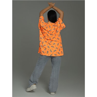 Ирбис футболка женская (оранжевый)