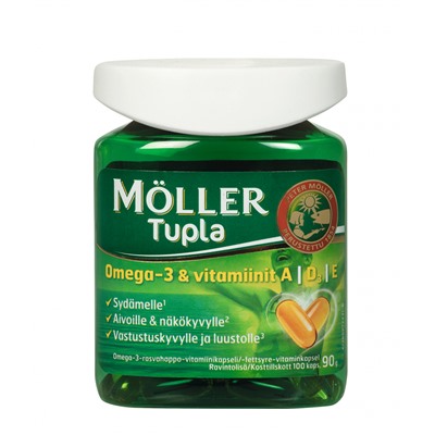 Витамины Omega-3 Moller TUPLA 100 капсул