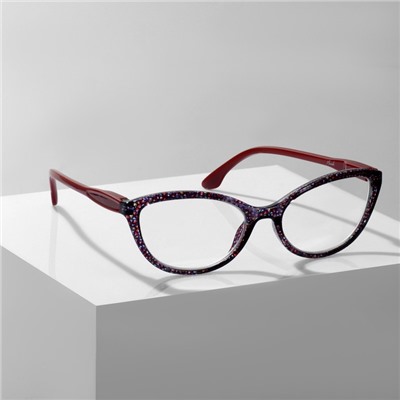 Готовые очки GA0045 (Цвет: C4 красный принт; диоптрия: 2,5;тонировка: Нет)