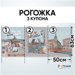 Ткань на отрез рогожка 150 см 23207-1 Белые ночи