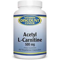 Vitamin Discount Center Acetyl-L-Carnitine 500 mg, 60 Veg Capsules