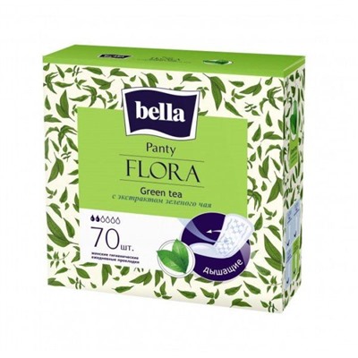 Прокладки Bella Panty Flora Green Tea ежедневные 70шт