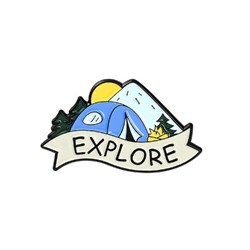 Металлический значок "Explore"