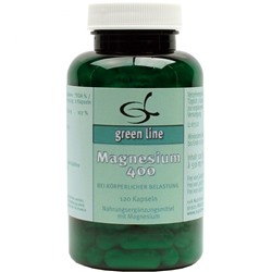 green (грин) line Magnesium 400 mg 120 шт