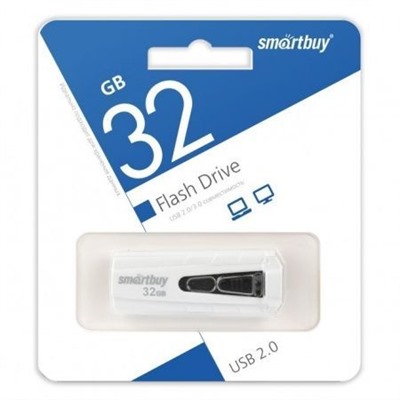 32Gb SmartBuy Iron White USB 2.0 (SB32GBIR-W)