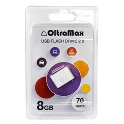 Флеш-диск 8 GB OitraMax 70 белый