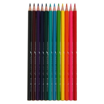 Карандаши акварельные 12 цветов HappyColor, МИКС