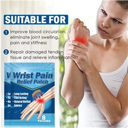 Обезболивающей пластырь для кистей рук Sumifun Wrist Pain Relief Patch 8шт