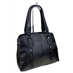 Женская сумка из искусственной кожи цвет черный