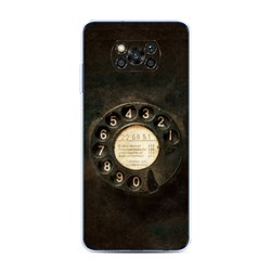 Силиконовый чехол Старинный телефон на Xiaomi Poco X3 NFC