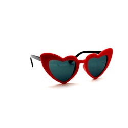 Детские солнцезащитные очки сердце красный