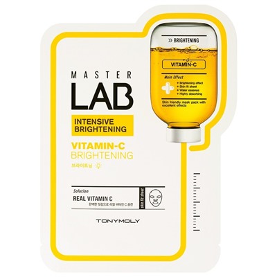 Tonymoly (Тони моли) Master Lab (Лаб) Sheet Mask Vitamin C Maske Masken, 1 шт.