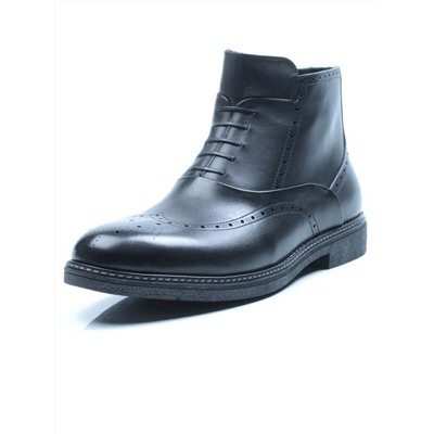 01-H9029-D25-SW3 BLACK Ботинки демисезонные мужские (натуральная кожа) размер 9UK - 43
