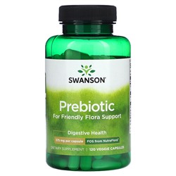 Swanson Пребиотик для поддержки полезной микрофлоры - 375 мг - 120 растительных капсул - Swanson