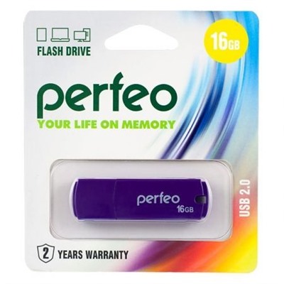 16Gb Perfeo C05 Purple USB 2.0 (PF-C05P016)