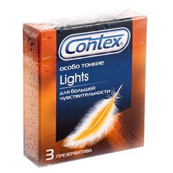 Презервативы Contex Lights 3 шт. в упаковке
