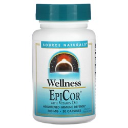 Source Naturals EpiCor с Витамином D-3 - 500 мг - 30 капсул - Source Naturals