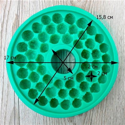 Силиконовый молд Ягодки малинки