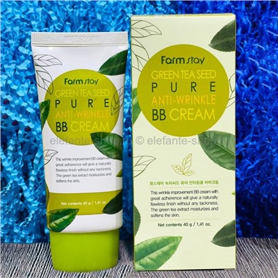 Омолаживающий ВВ-крем с семенами зеленого чая FarmStay Green Tea Seed Pure Anti-Wrinkle BB Cream 40g (125)