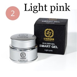 Гель для моделирования и наращивания ногтей L'AMORE Fashion Builder Smart Gel 30мл, тон 02 Light pink