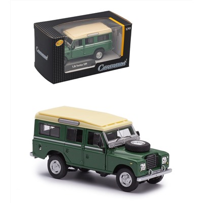 Cararama. Мини-модель 1:43 "Land Rover Series 109" металл. зеленая арт.7866