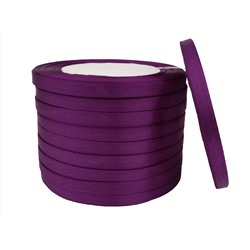 Однотонная атласная лента (фиолетовый), 6мм * 250 ярдов