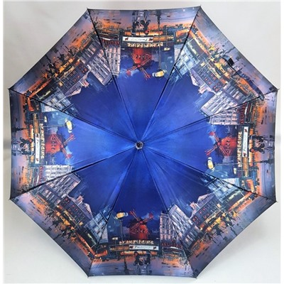 Зонт-трость женский DINIYA арт.980 полуавт 24(60см)Х8К