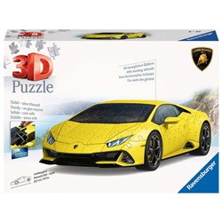 Ravensburger. Пазл карт. 3D 108 арт.11562 "Huracan EVO Giallo" (Ламборджини)