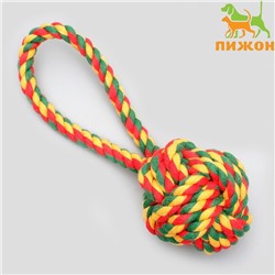 Игрушка канатная "Мяч с петлей", до 65 гр, микс цветов