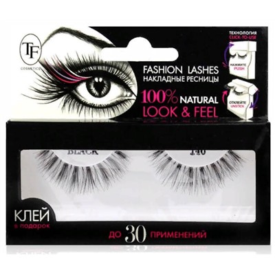 Triumpf Накладные ресницы Fashion Lashes, арт.140  Чёрные