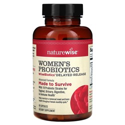 NatureWise Пробиотики для женщин, Замедленное Высвобождение WiseBiotics - 60 капсул - NatureWise