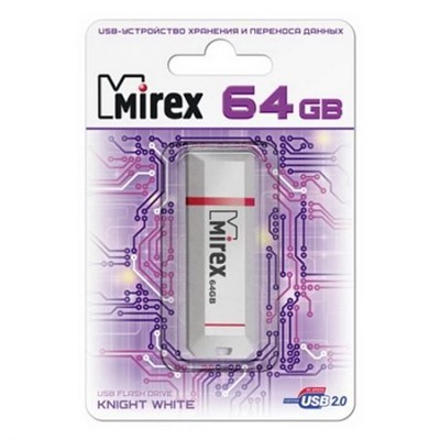 64Gb Mirex KNIGHT White (13600-FMUKWH64)