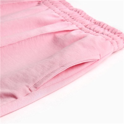 Комплект (футболка, шорты) женский MINAKU: Casual Collection цвет светло-розовый, р-р 42