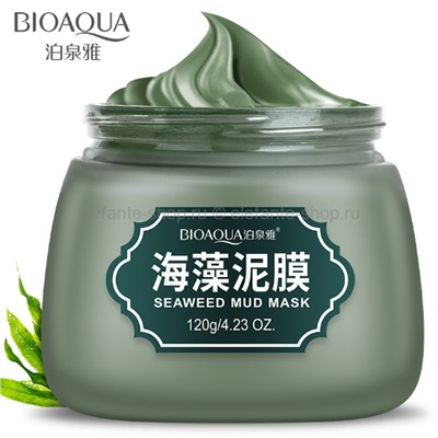 Матирующая маска для лица bioaqua seaweed mud mask, 120 мл