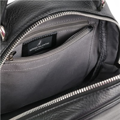 Женский кожаный рюкзак Sergio Valentini SV-SZ763/B Блек